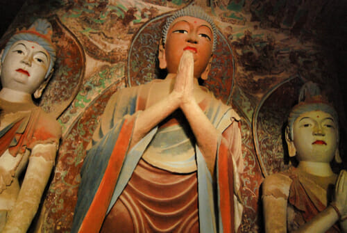 古代中国女性の額のワンポイントメイク 花钿 中国歴史 民族